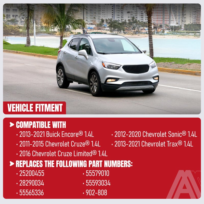AA Ignition Coolant Thermostat and Housing Assembly with Sensors - Compatible with Chevy Cruze, Limited, Trax, Sonic 1.8L & 1.6L - Replaces 25192228, 55564890, 15-81816, 902-033, 55579951 - Full Aluminum - Image 4